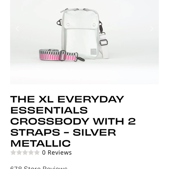 IHKWIP XL EVERYDAY ESSENTIALS CROSSBODY WITH TWO STRAPS METALLIC SILVER - Picture 9 of 12